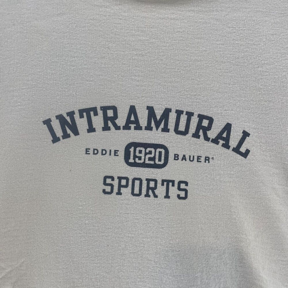 Vintage Eddie Bauer Sweater Mens Medium White Crew Neck Pullover‎ Sweatshirt 90s - Picture 2 of 15